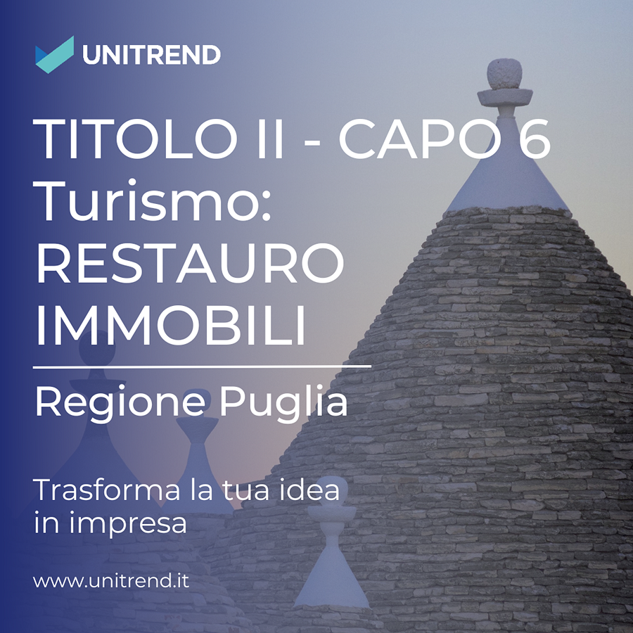 TITOLO II - TURISMO: RESTAURO IMMOBILI