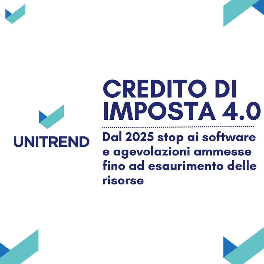 IL CREDITO 4.0: NOVITÀ DAL 2025